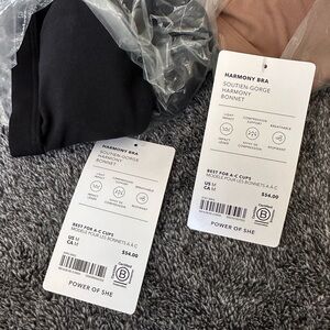 Athleta Harmony Bras - set of 4 New in bags size Medium
